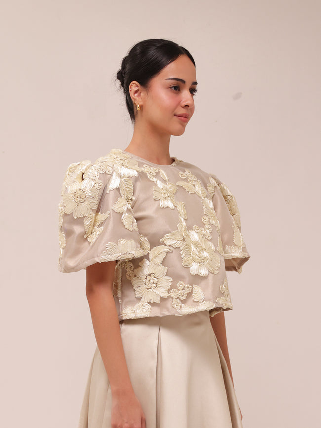 Jardin Puff Sleeve Top