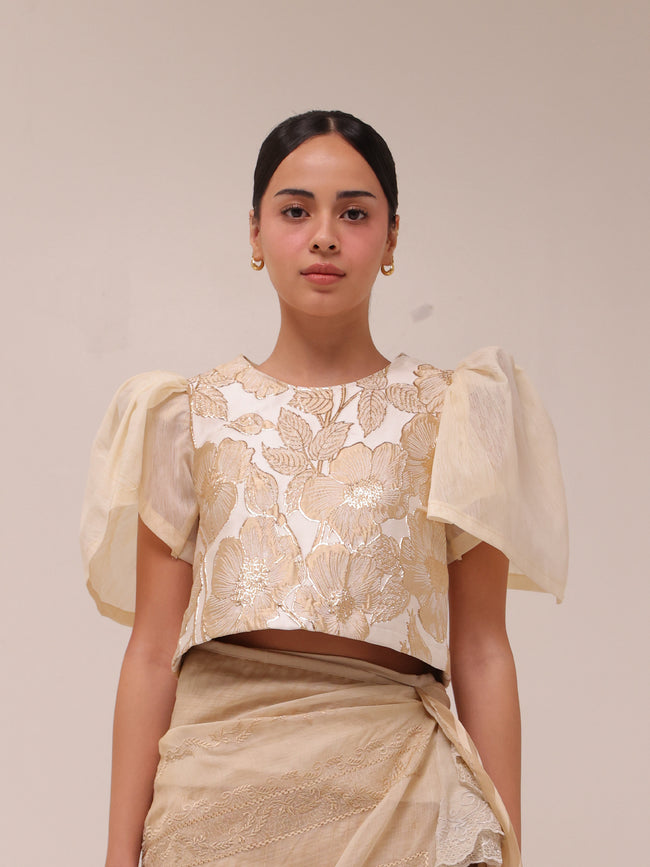 Floral Embroidered Top