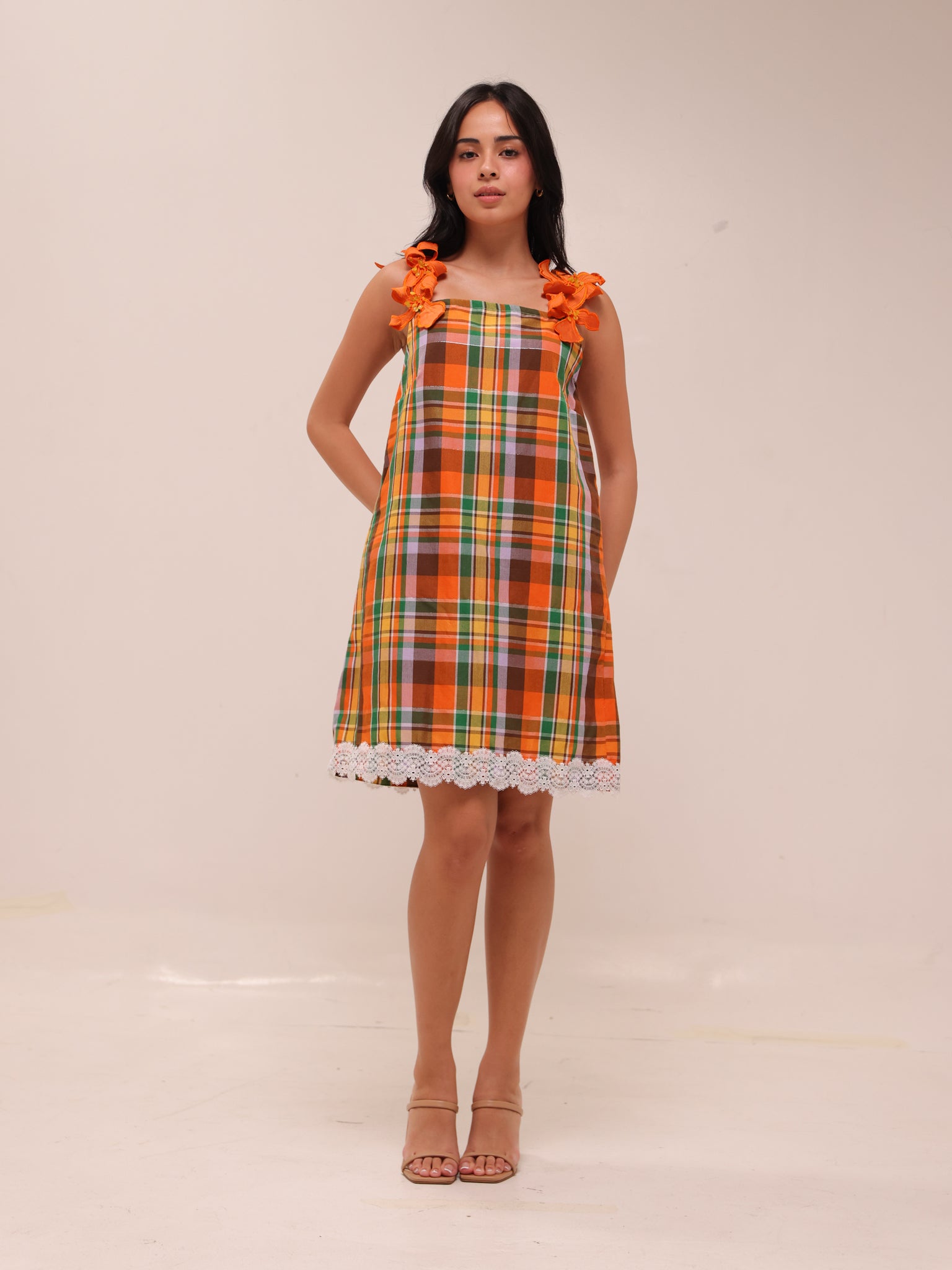 Checkered Shift Dress
