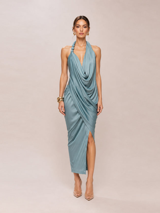Seafoam Dolce Drape Dress