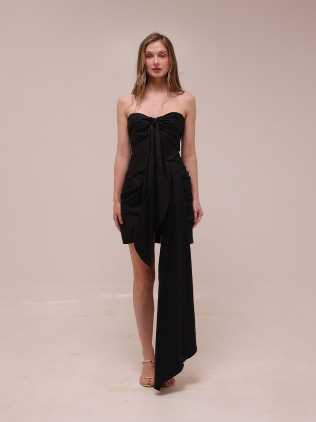 Soak Up The Sun Draped Mini Dress