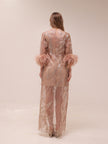 Lumière Feather Embellished Robe Set