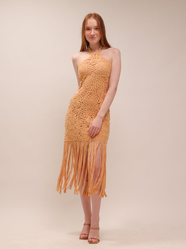 Alisa Fringe Dress
