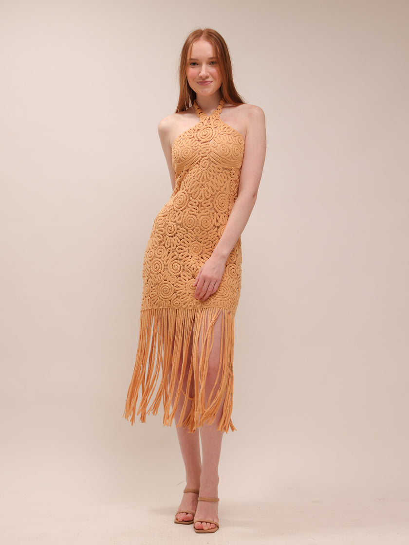 Alisa Fringe Dress