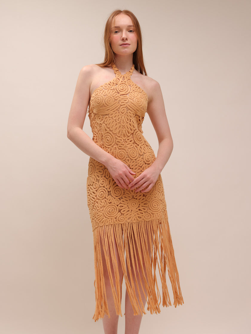 Alisa Fringe Dress