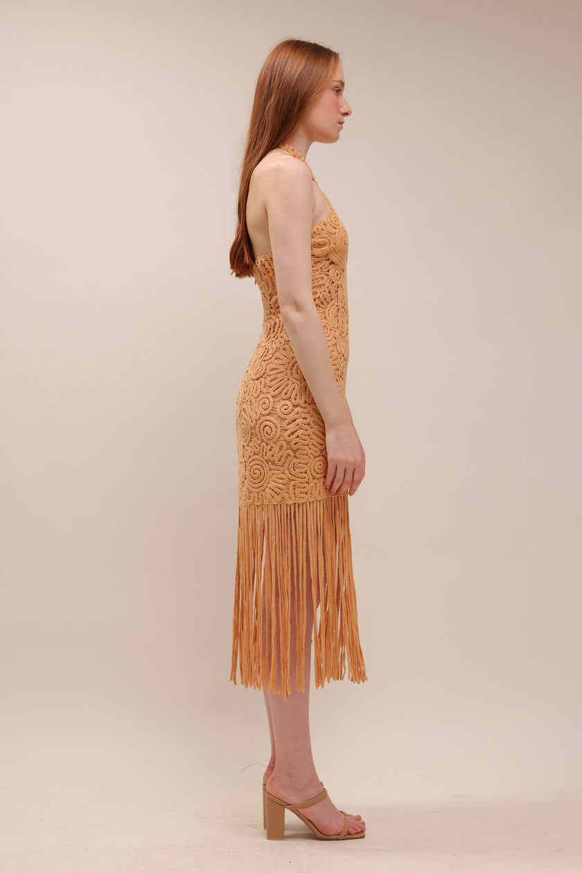 Alisa Fringe Dress