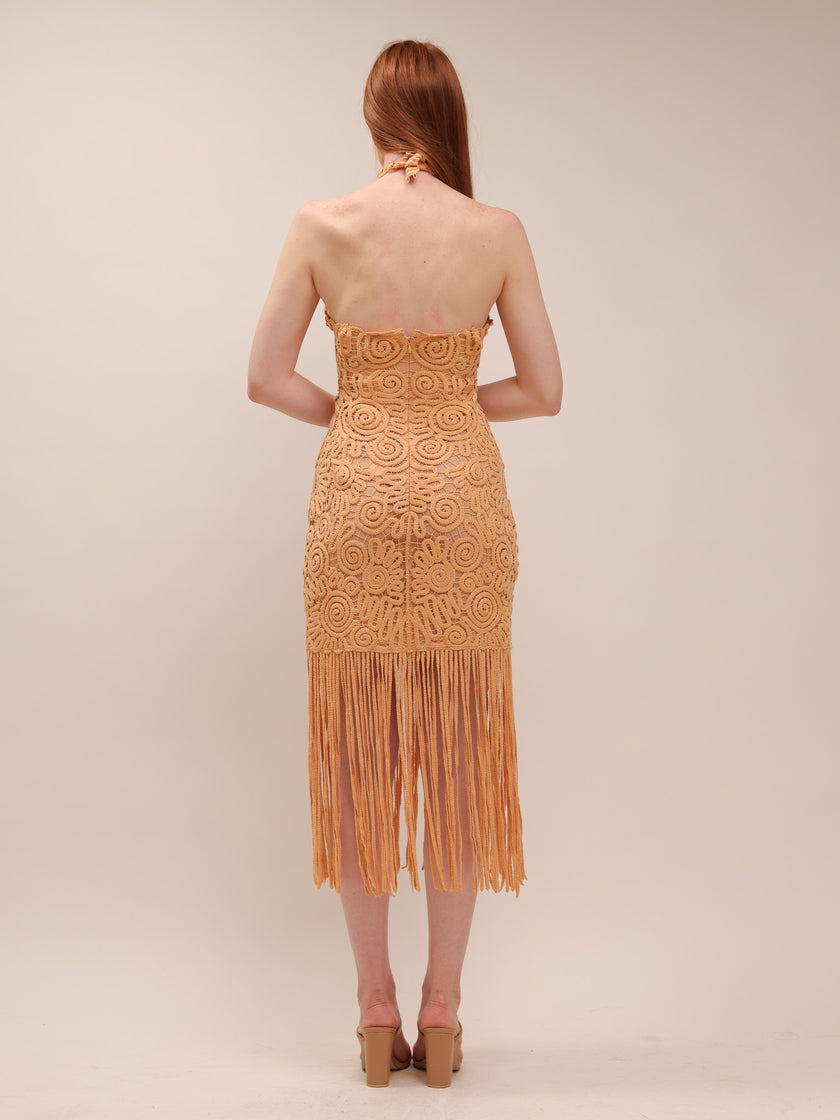 Alisa Fringe Dress