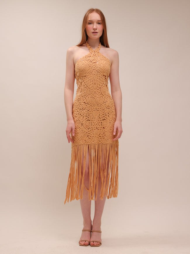 Alisa Fringe Dress