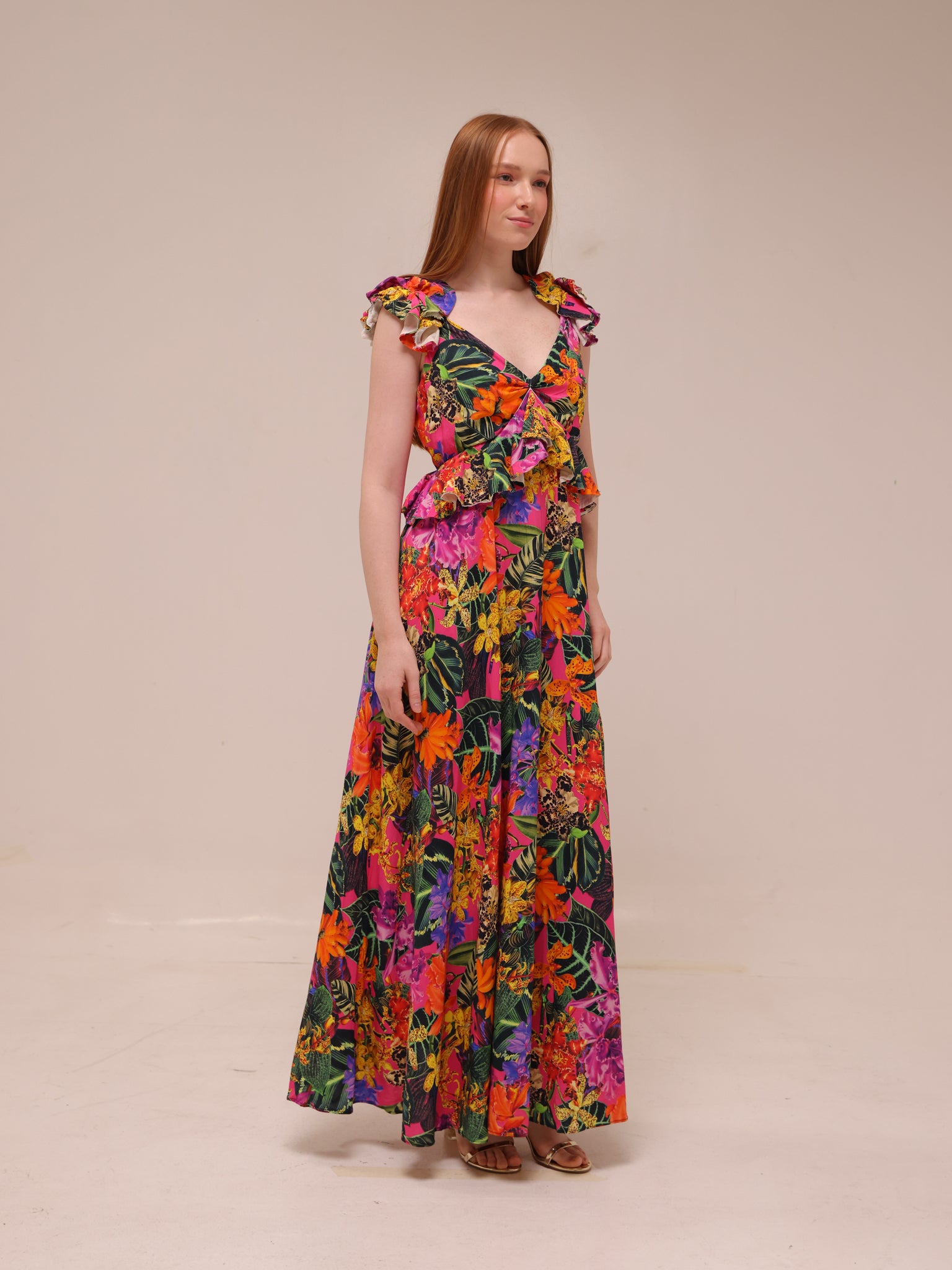 Solara Jungle Maxi Dress