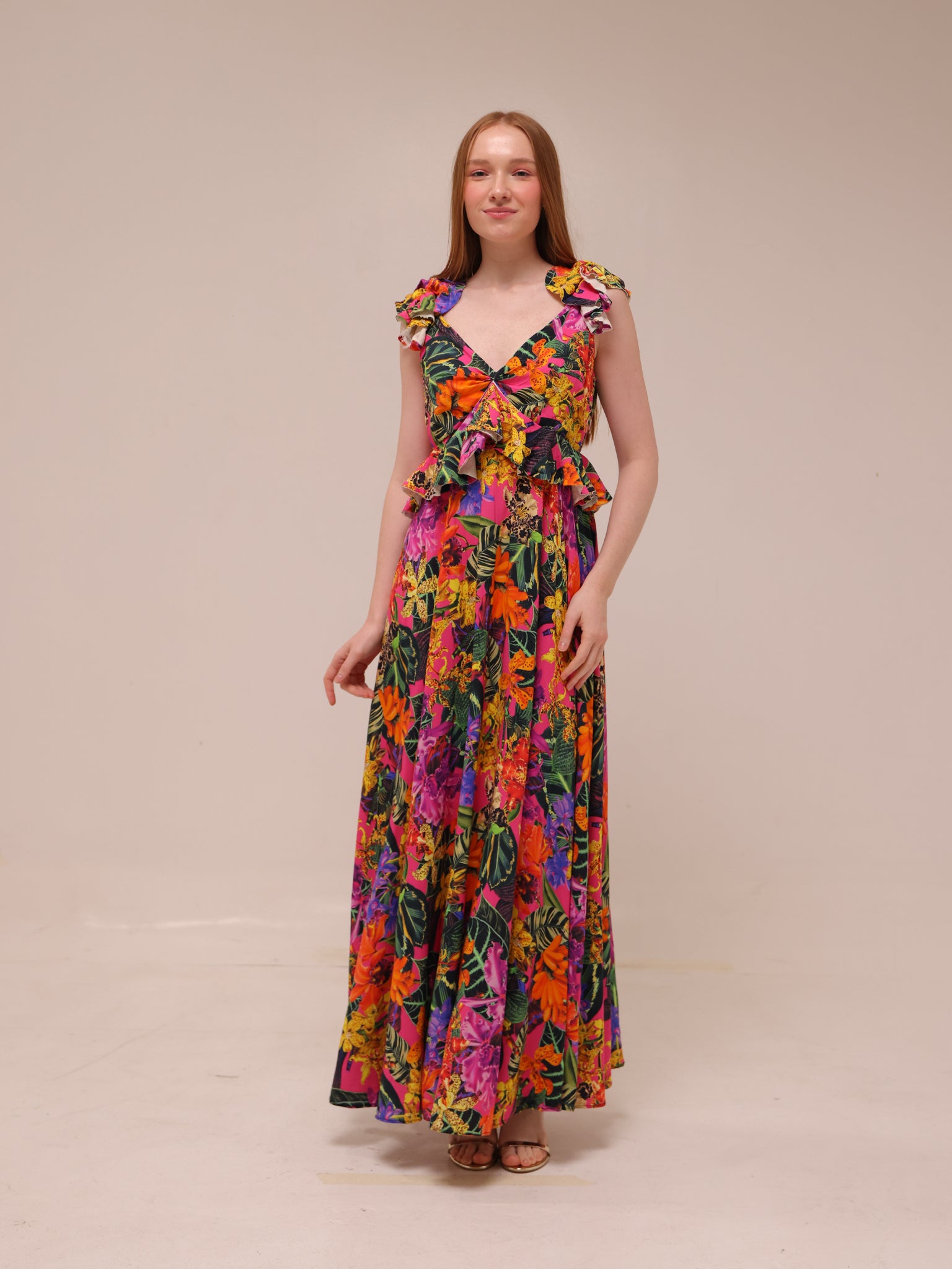 Solara Jungle Maxi Dress