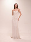 Ruched Halter Gown