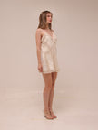 Laney Spliced Lace Slip Dress
