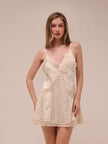 Laney Spliced Lace Slip Dress