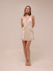 Laney Spliced Lace Slip Dress