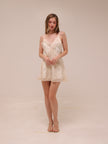Laney Spliced Lace Slip Dress