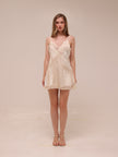 Laney Spliced Lace Slip Dress