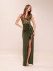 Willow Gown In Olive Green