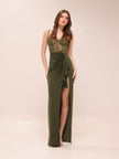 Willow Gown In Olive Green