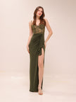 Willow Gown In Olive Green