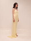 Bita Gown in Butter Yellow