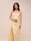 Bita Gown in Butter Yellow