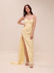 Bita Gown in Butter Yellow