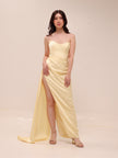 Bita Gown in Butter Yellow