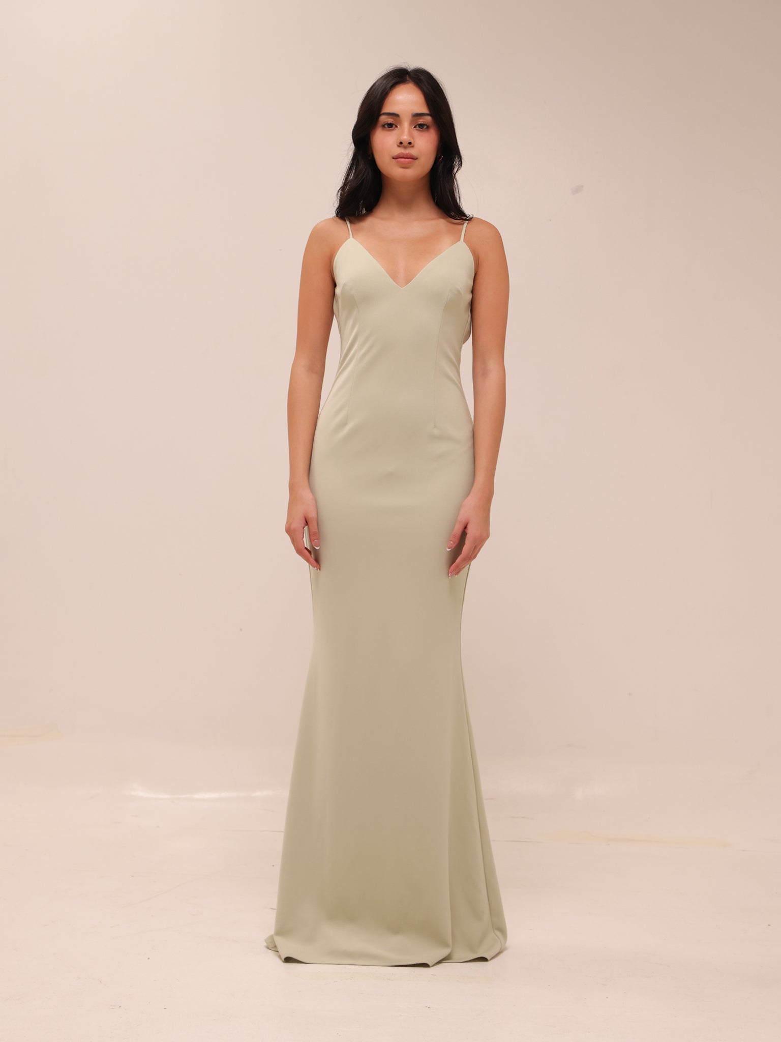 Sage Low Back Gown