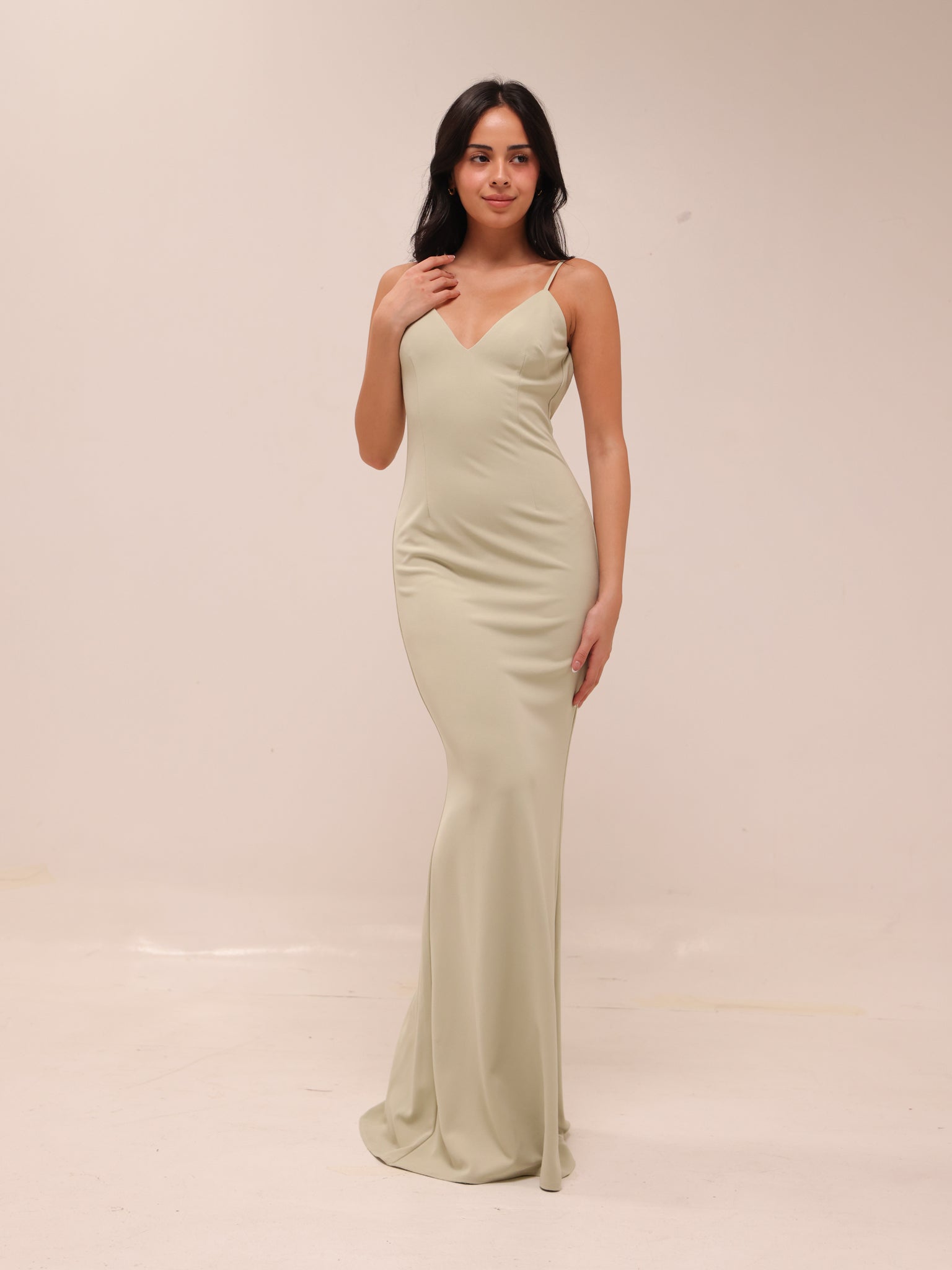 Sage Low Back Gown
