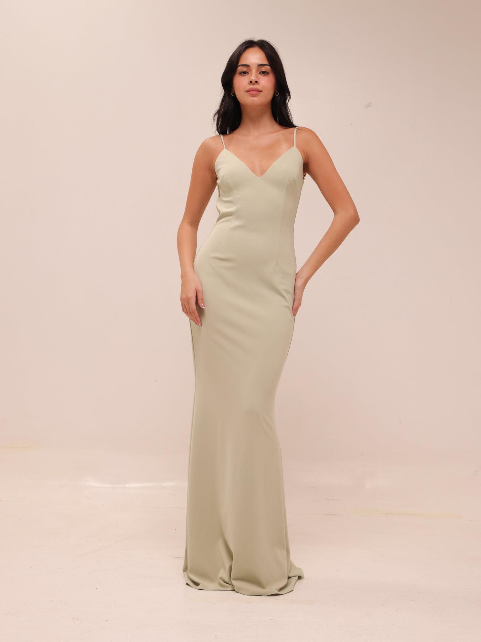 Sage Low Back Gown