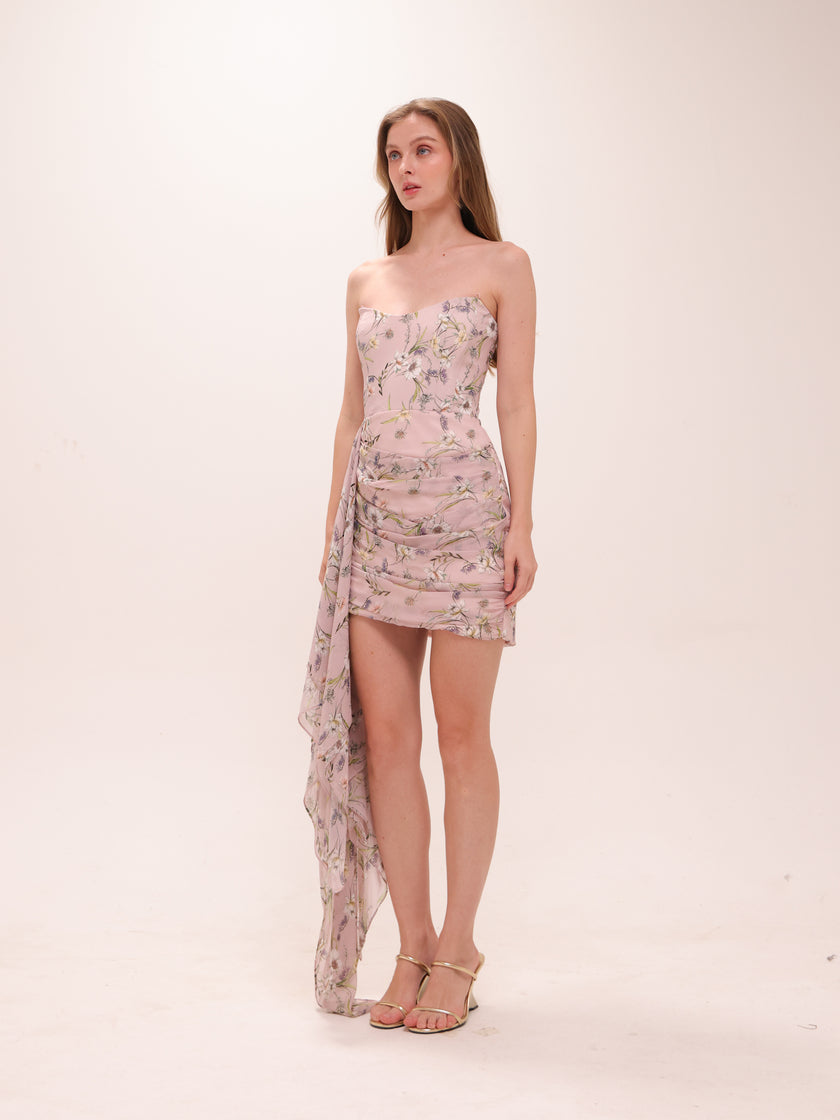 Chasing Dawn Strapless Mini Dress