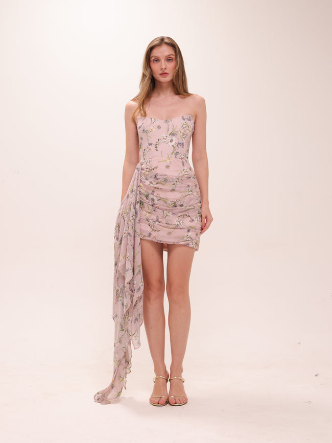 Chasing Dawn Strapless Mini Dress