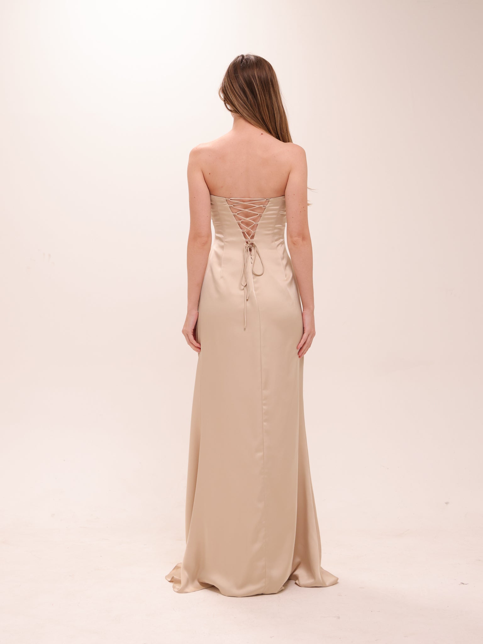 Valery Dress in Beige