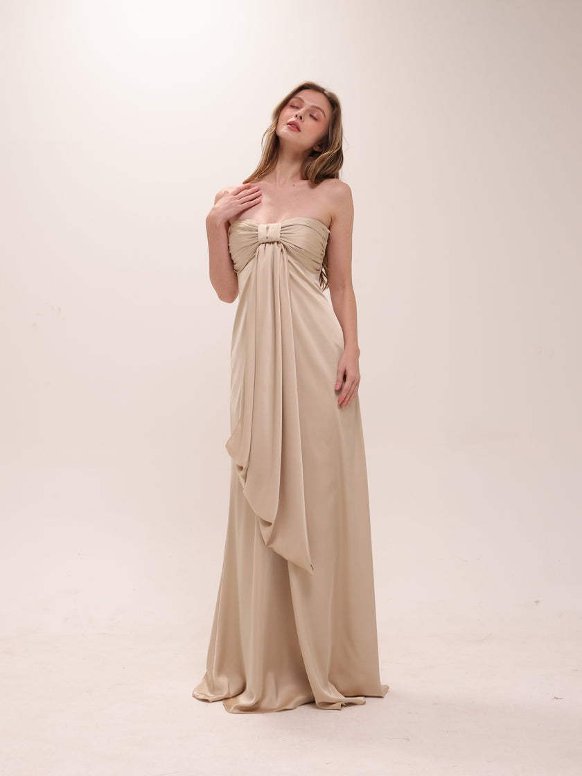 Valery Dress in Beige