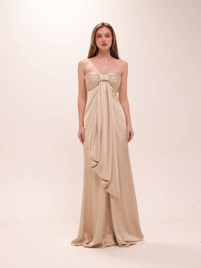Valery Dress in Beige