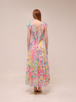 Painted Petals Pleated Dress
