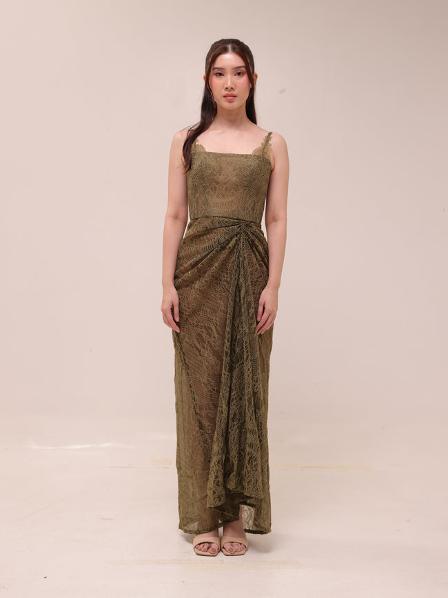 Merida Dress in Olive