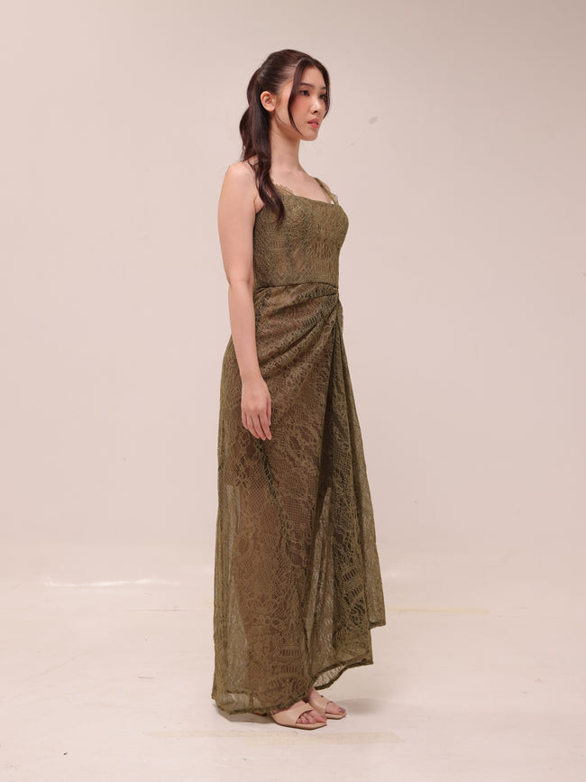 Merida Dress in Olive