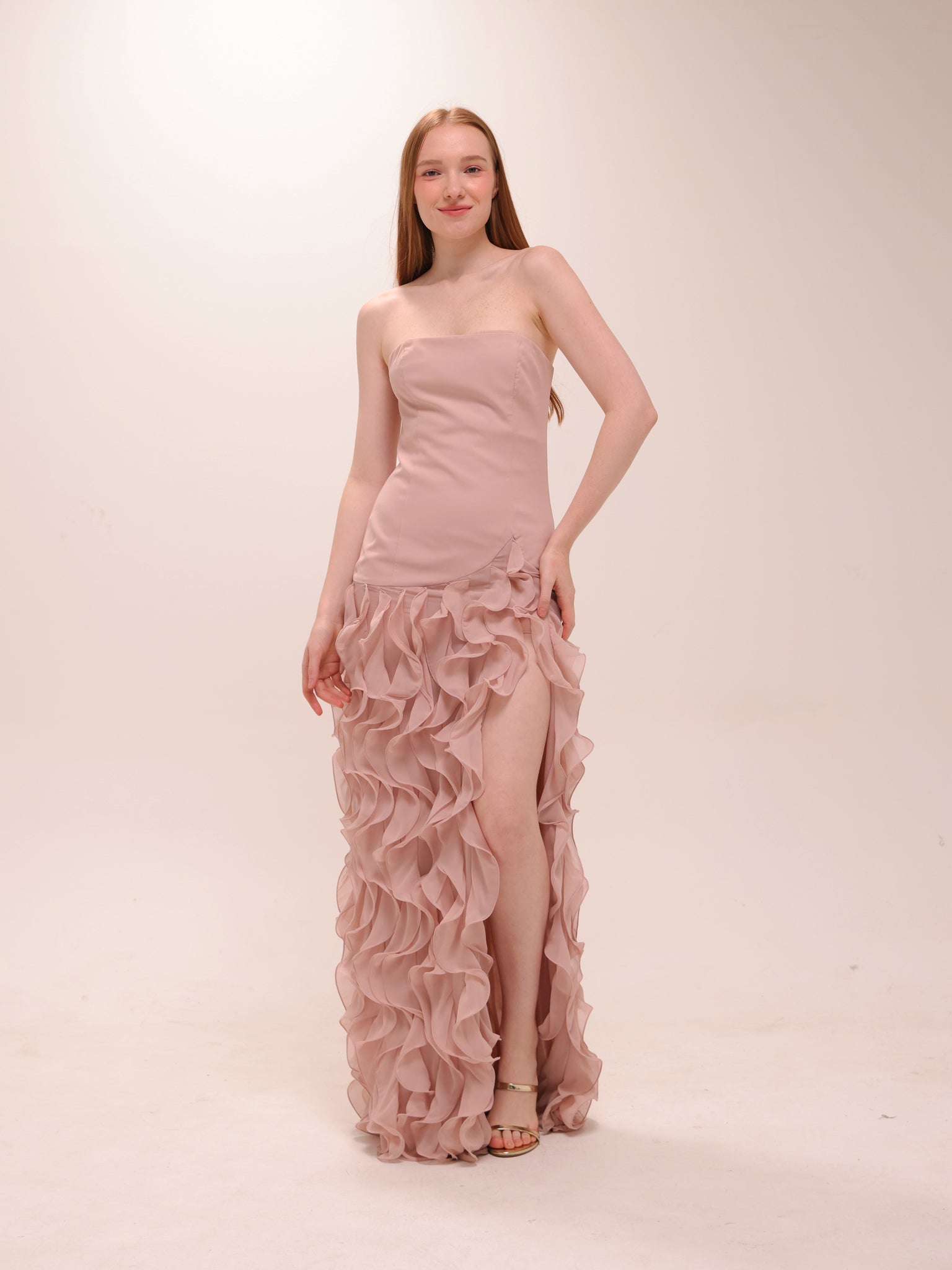 Rori Gown in Mauve