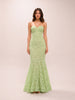 Lime Green Lace Gown