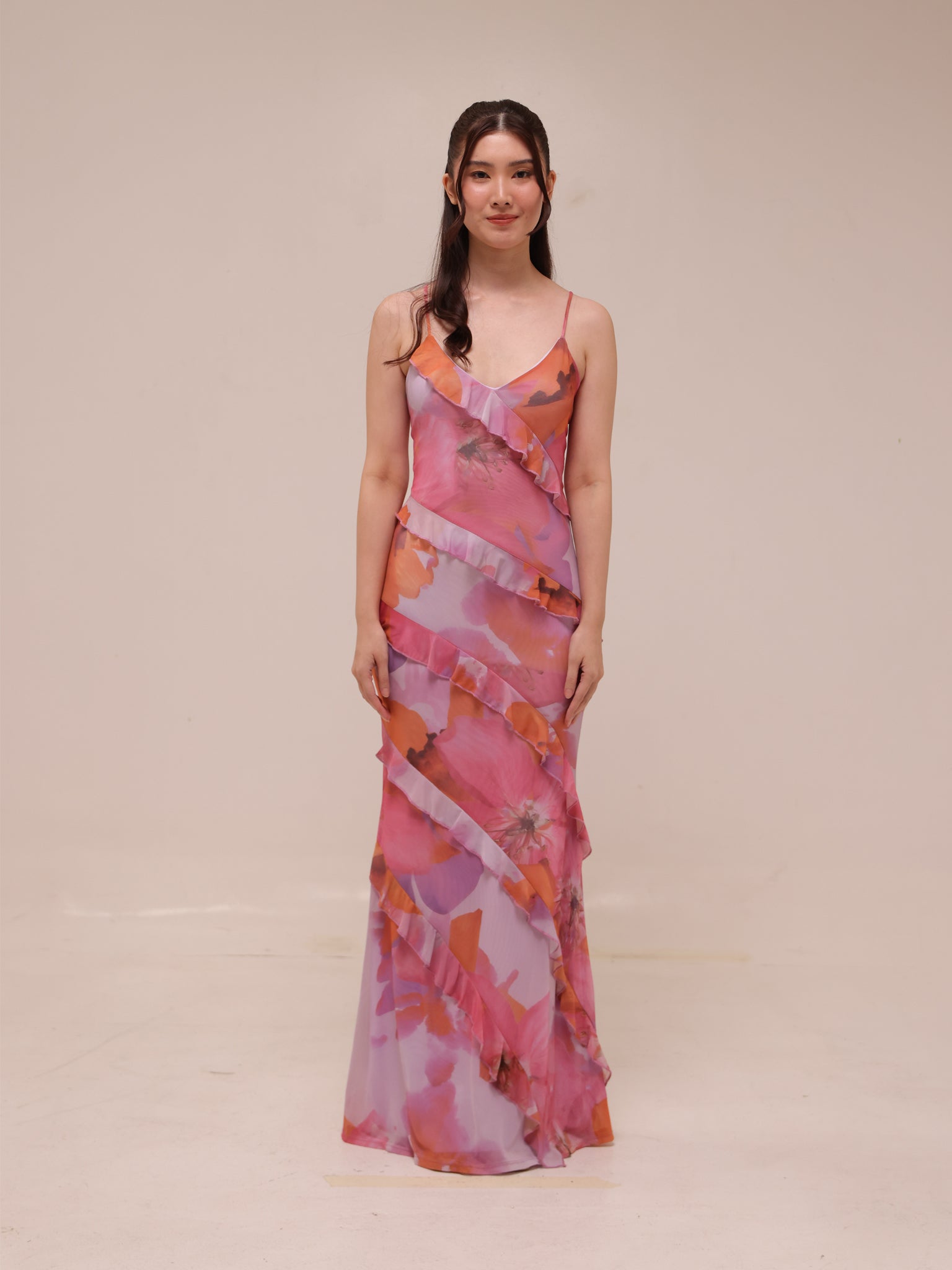 Araceli Ruffle Maxi Dress