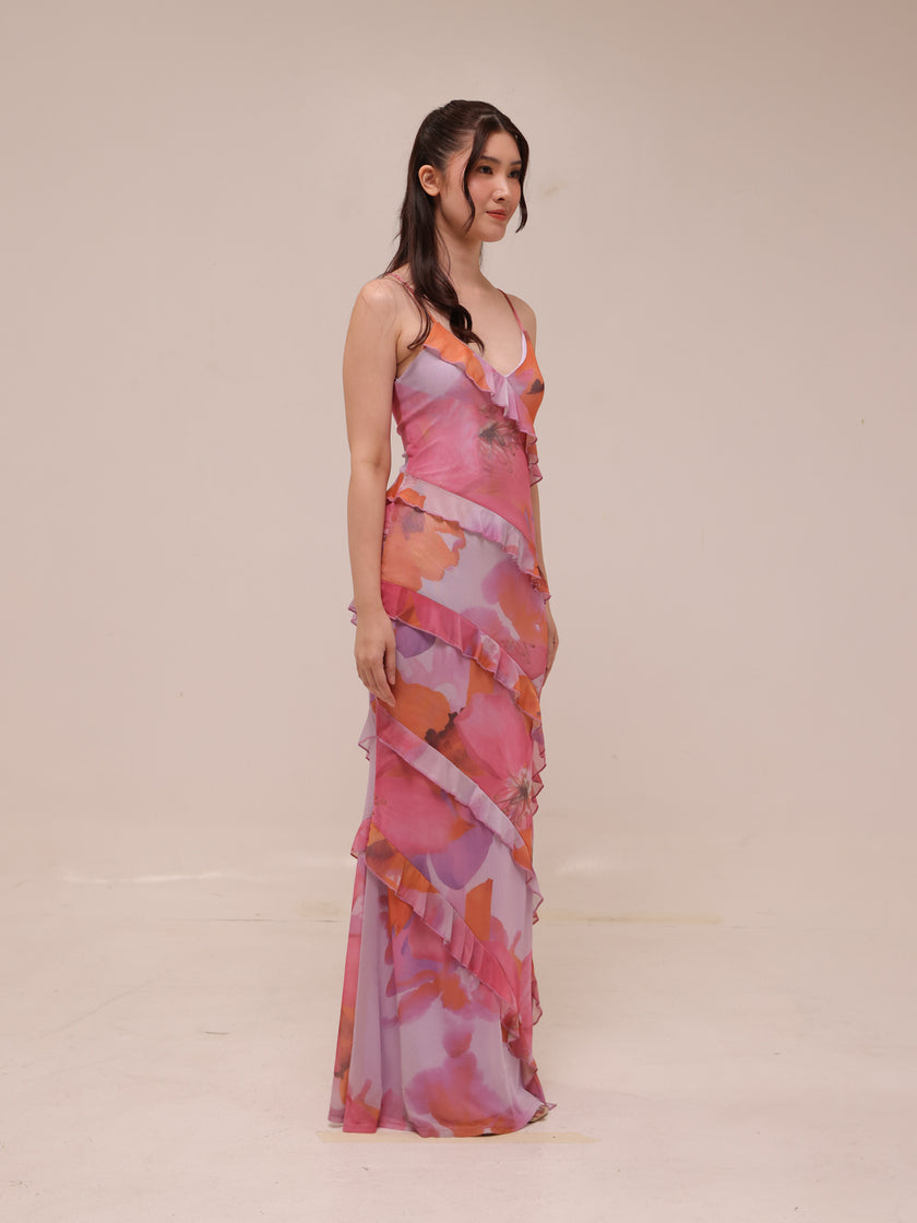 Araceli Ruffle Maxi Dress