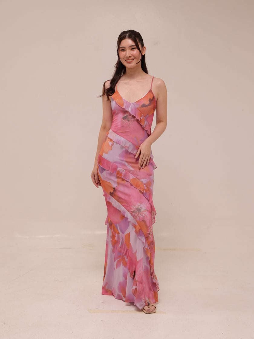 Araceli Ruffle Maxi Dress