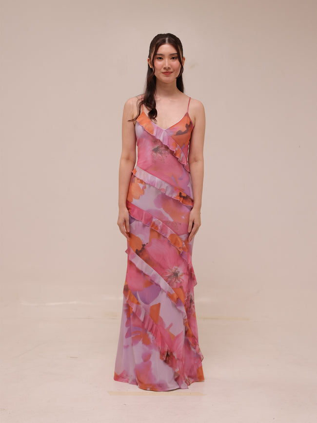 Araceli Ruffle Maxi Dress