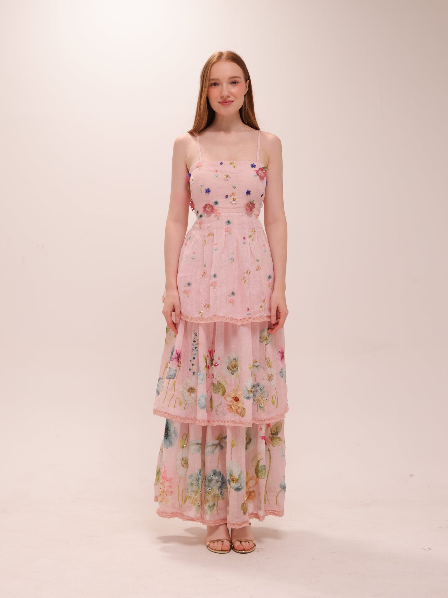 Rosalie Tiered Floral Maxi Dress