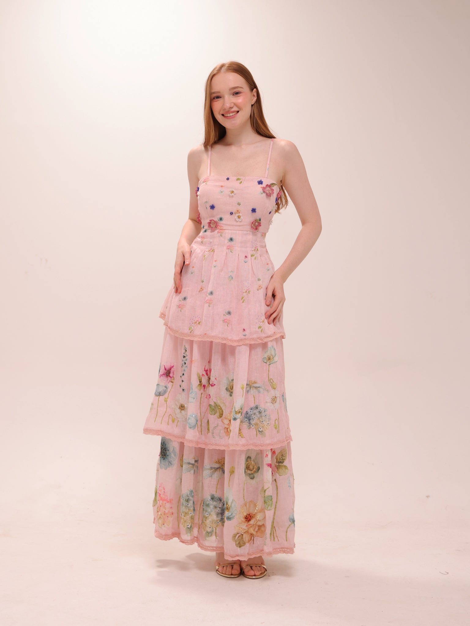 Rosalie Tiered Floral Maxi Dress