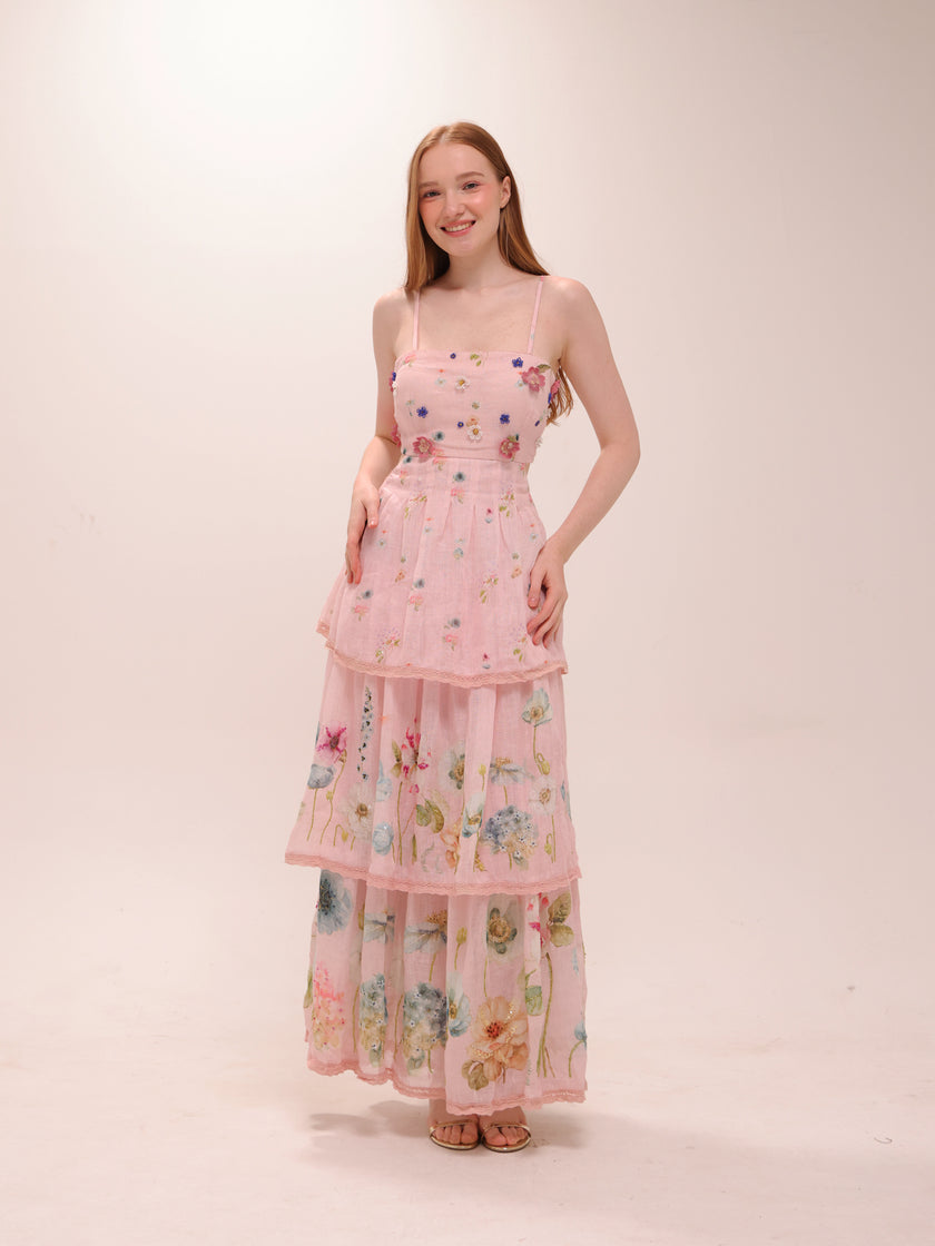 Rosalie Tiered Floral Maxi Dress