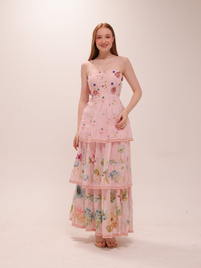 Rosalie Tiered Floral Maxi Dress
