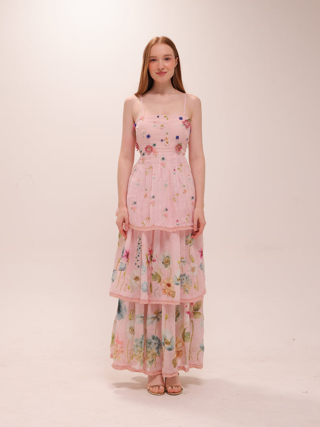 Rosalie Tiered Floral Maxi Dress