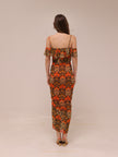 Sorelle Floral Ruffle Midi